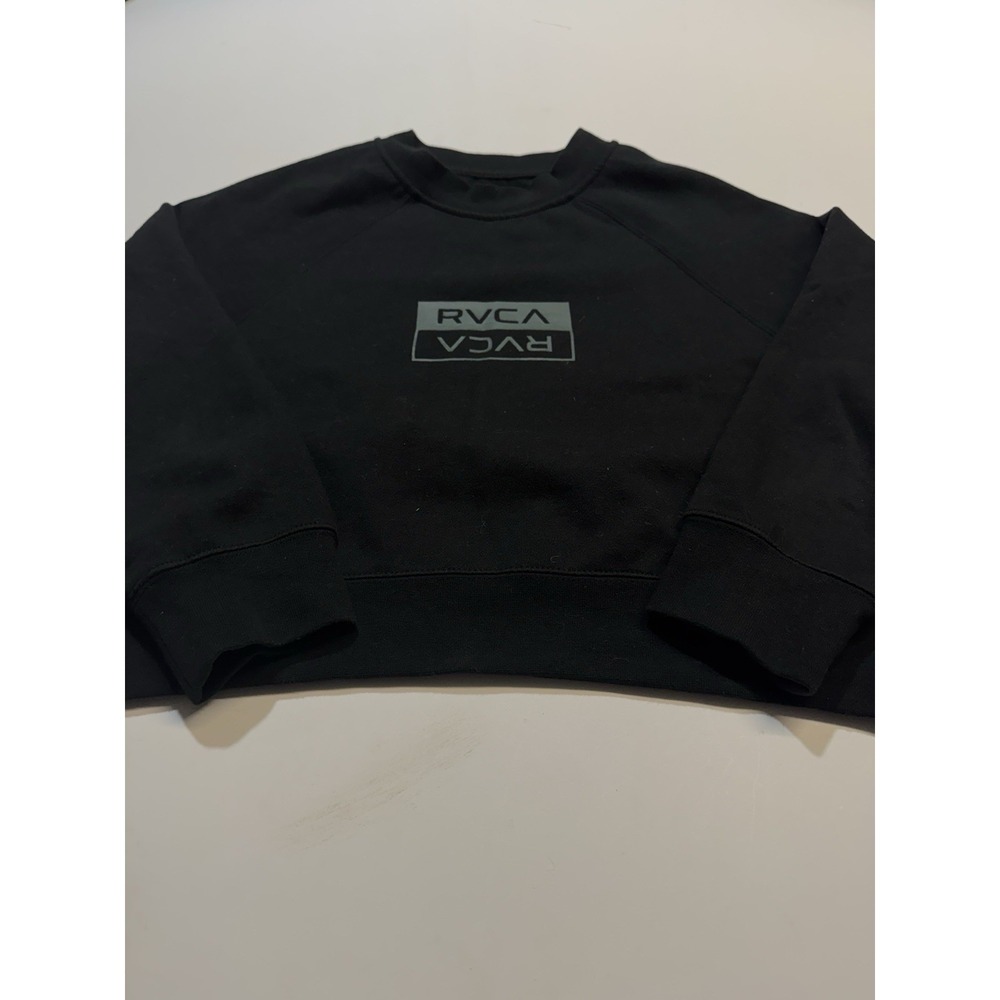 RVCA Large 12 Branded Logo Graphic Crew Neck Women's Sweatshirt - Picture 2 of 9